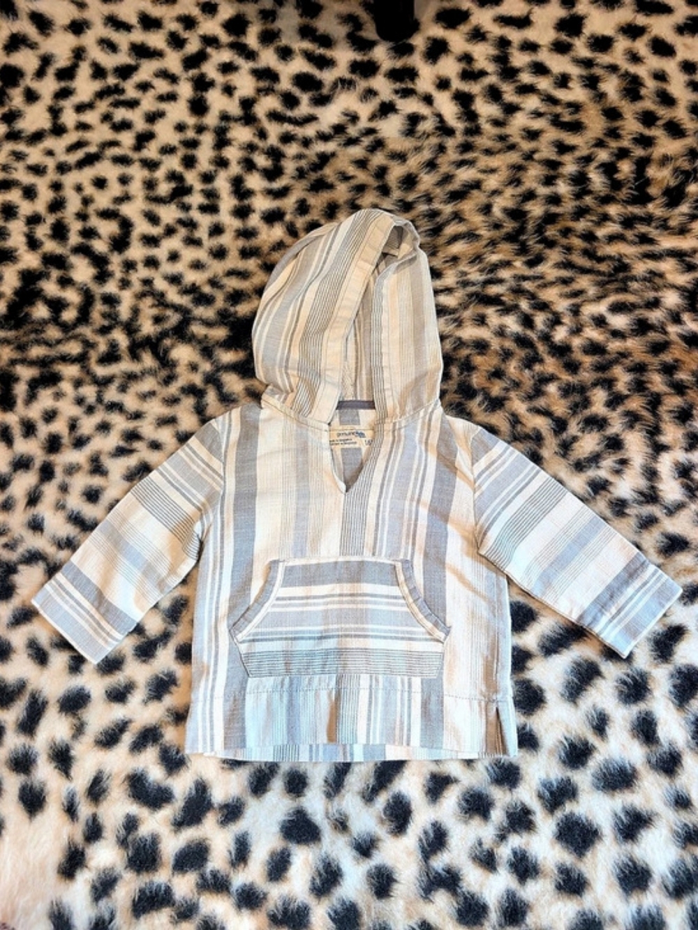 Genuine Kids Oshkosh Striped Hooded Jacket Baby 18M